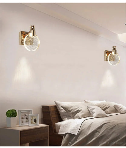 Luxezt Crystal Beam Wall Lamp